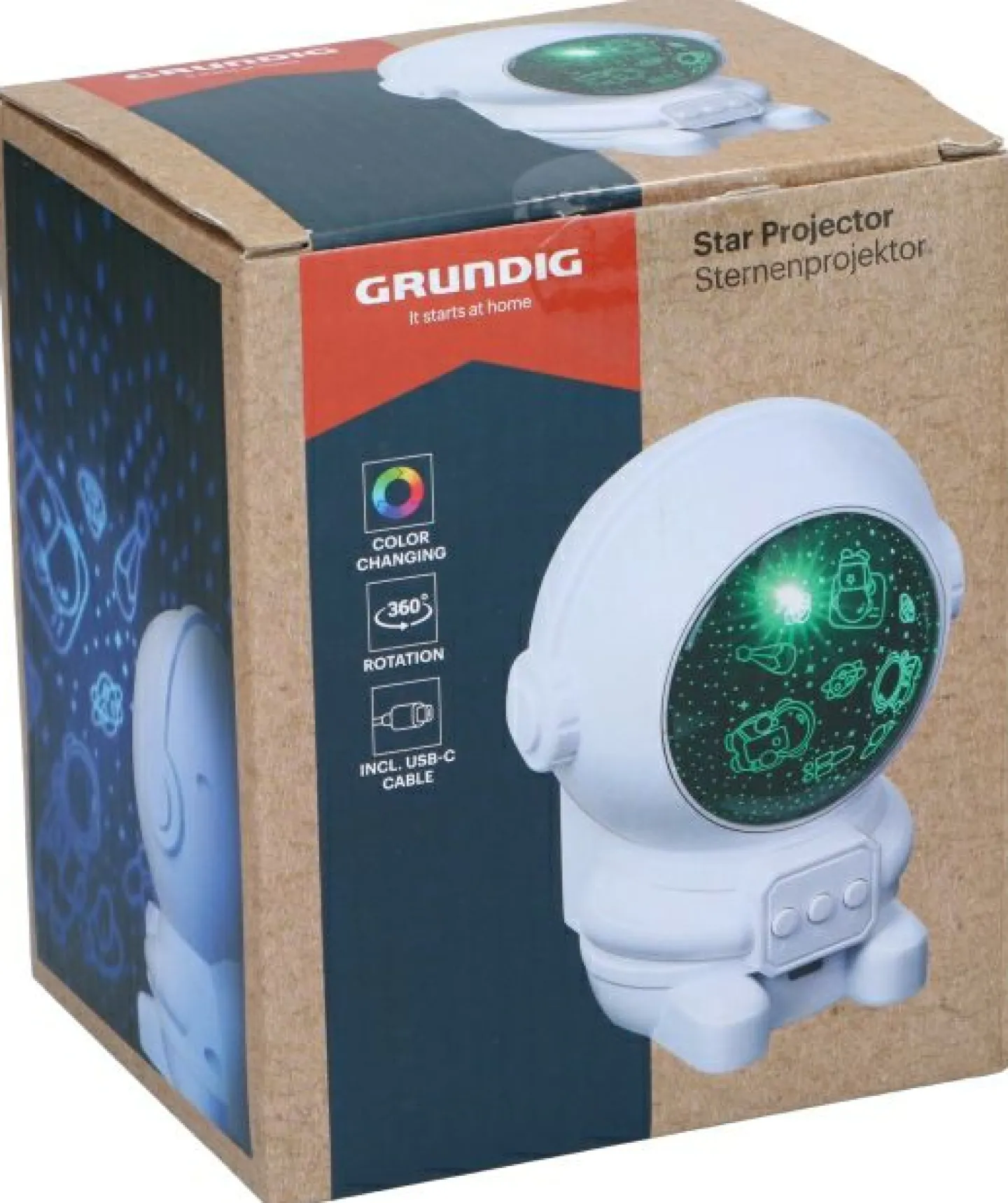 Edco Astronaut Sternenprojektor GRUNDIG*Kinder Kinderzimmerleuchten|Dekoleuchten