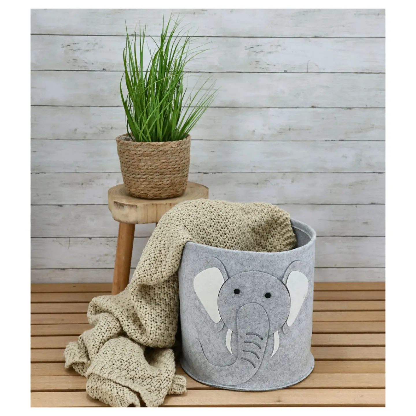 Cepewa Aufbewahrungskorb Tiere FILZ*Kinder Kinderzimmerdeko