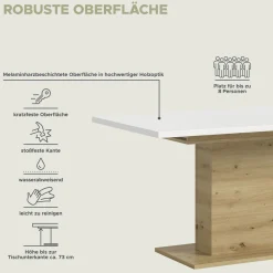 Xonox Ausziehbarer Esstisch MOTION* Ausziehtische|Esstische