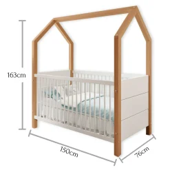 Pol-Power Babybett HOUSE* Babybetten