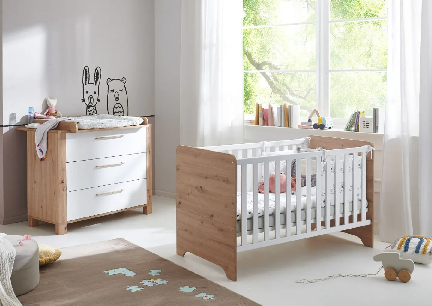 Arthur Berndt Babyzimmer 2-teilig MARLON* Komplette Babyzimmer