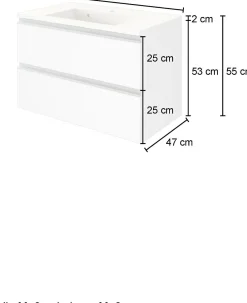 Held Badblock 80 AREZZO* Badmöbel-Sets