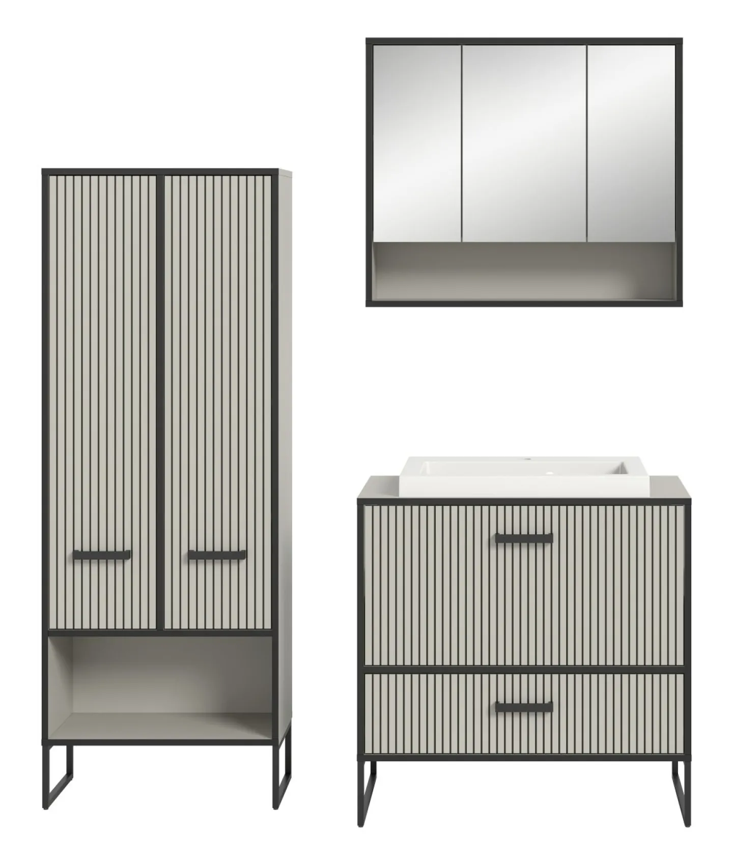 Xonox Badkombination 4-teilig BAGNO* Badmöbel-Sets