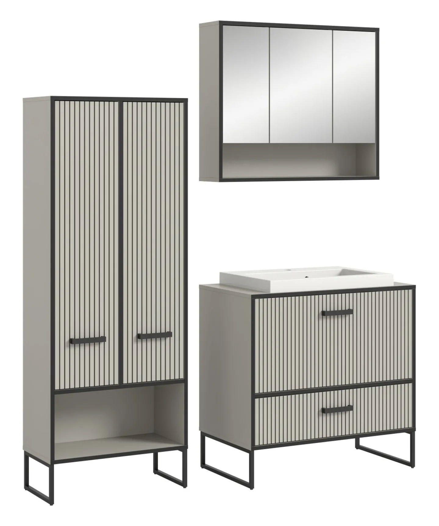 Xonox Badkombination 4-teilig BAGNO* Badmöbel-Sets