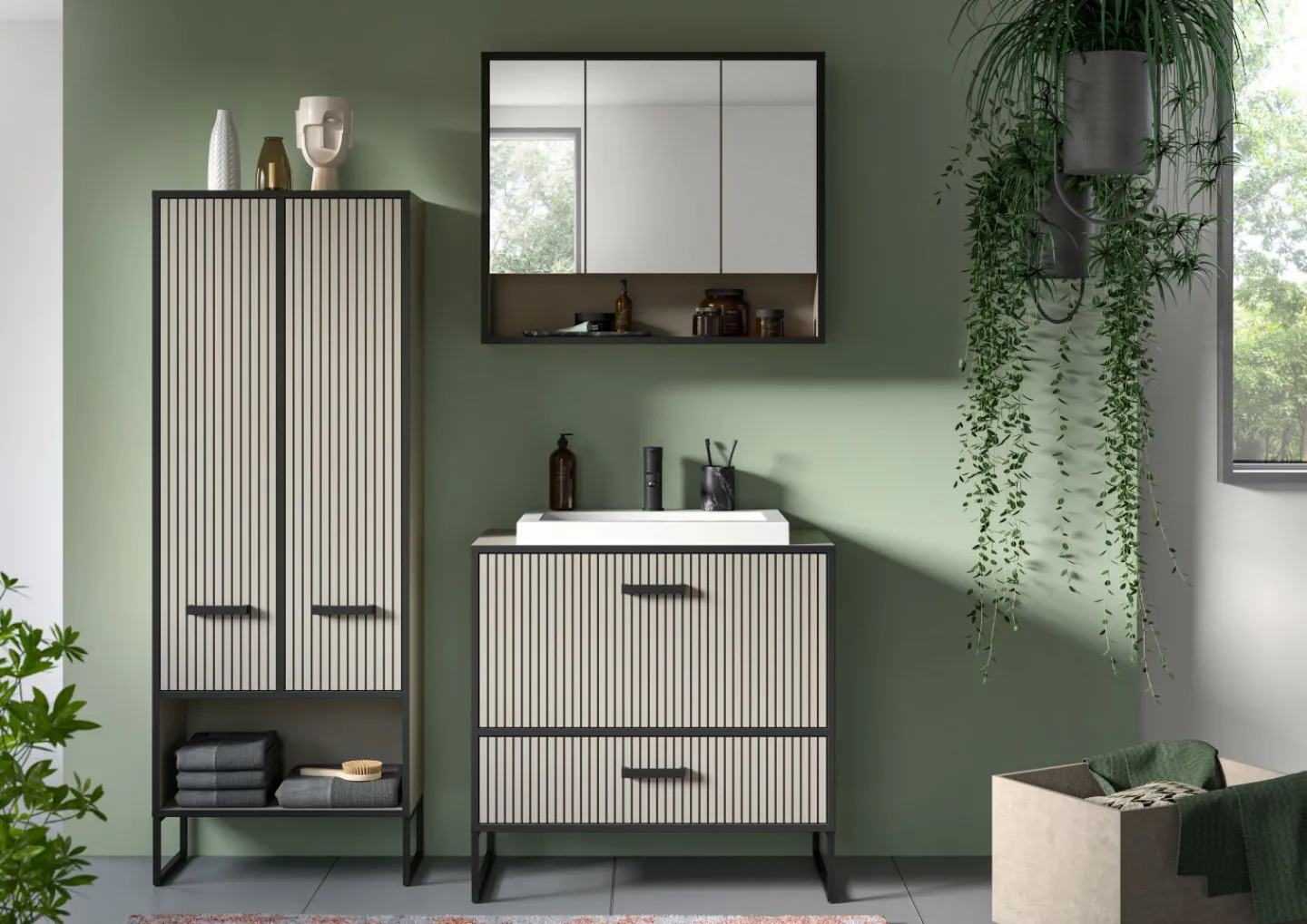 Xonox Badkombination 4-teilig BAGNO* Badmöbel-Sets