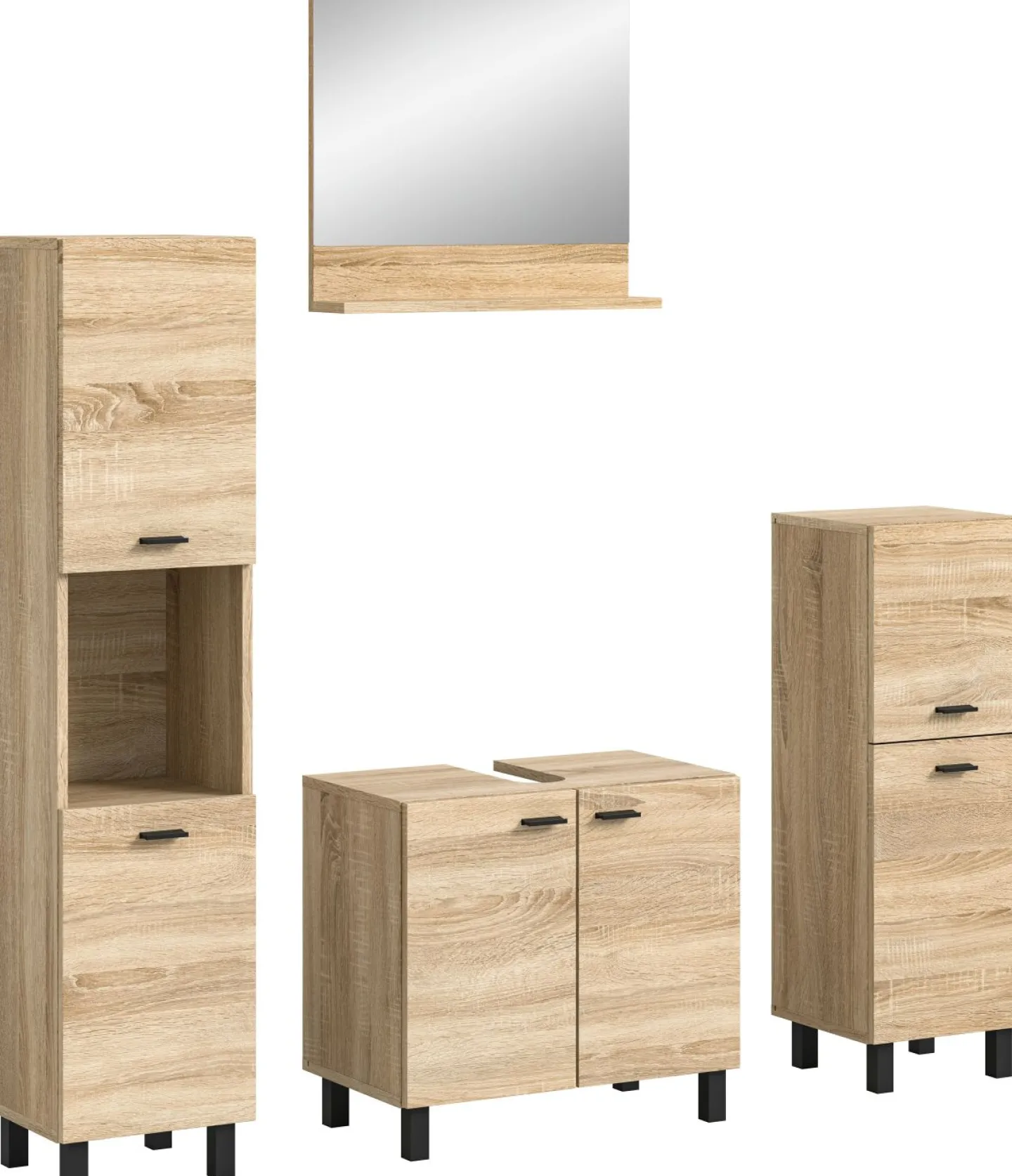 Xonox Badkombination 4-teilig SEBETA* Badmöbel-Sets