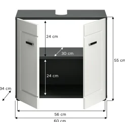 Xonox Badkombination 2-teilig SODDO* Badmöbel-Sets