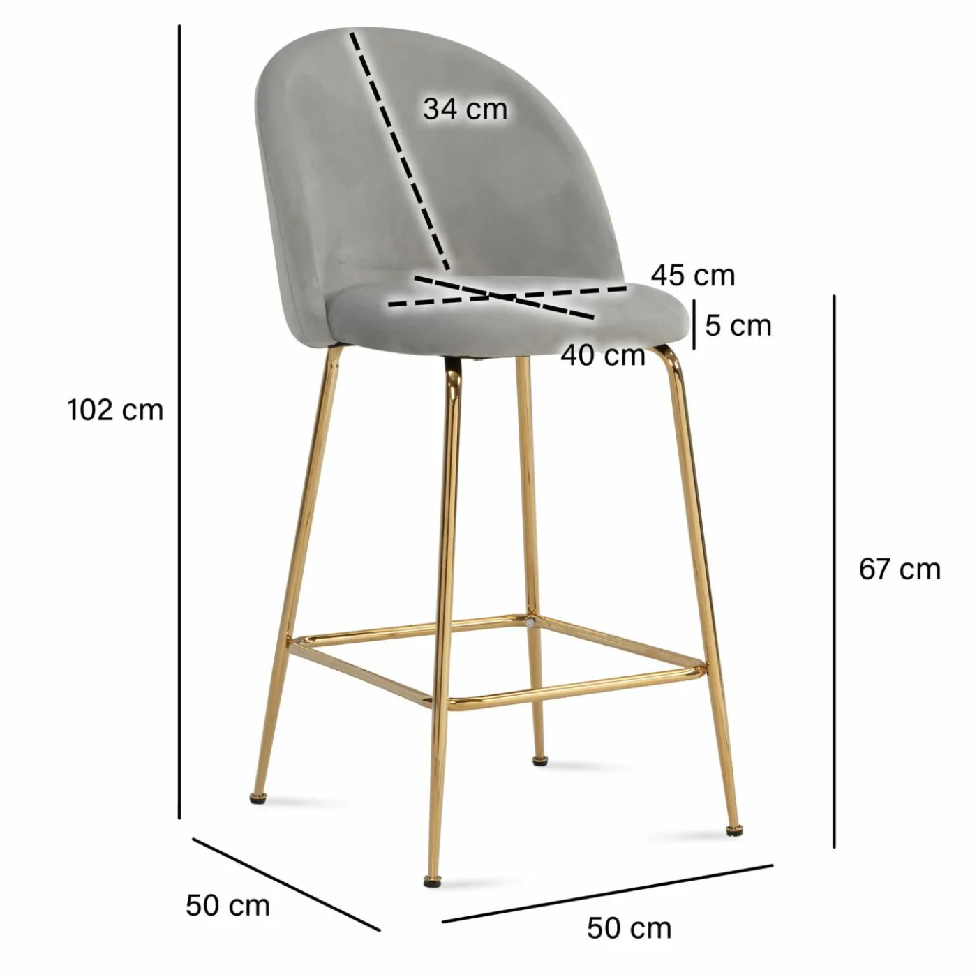 Barhocker 2er-Set WOHNLING