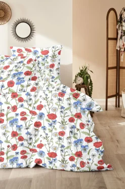 Hahn Bettwäsche Mohnblume SEERSUCKER* Bettwaren