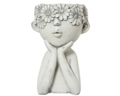 Kaemingk Blumentopf Mädchen OUTDOOR* Dekofiguren|Deko-Objekte