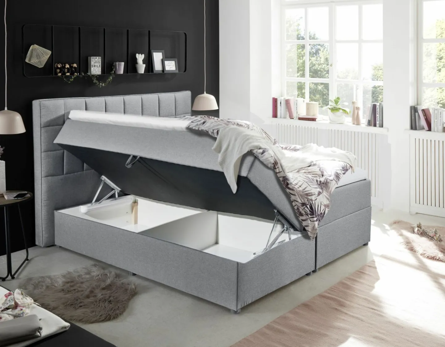 BRW Boxbett ALASKA 2* Doppelbetten|Polsterbetten