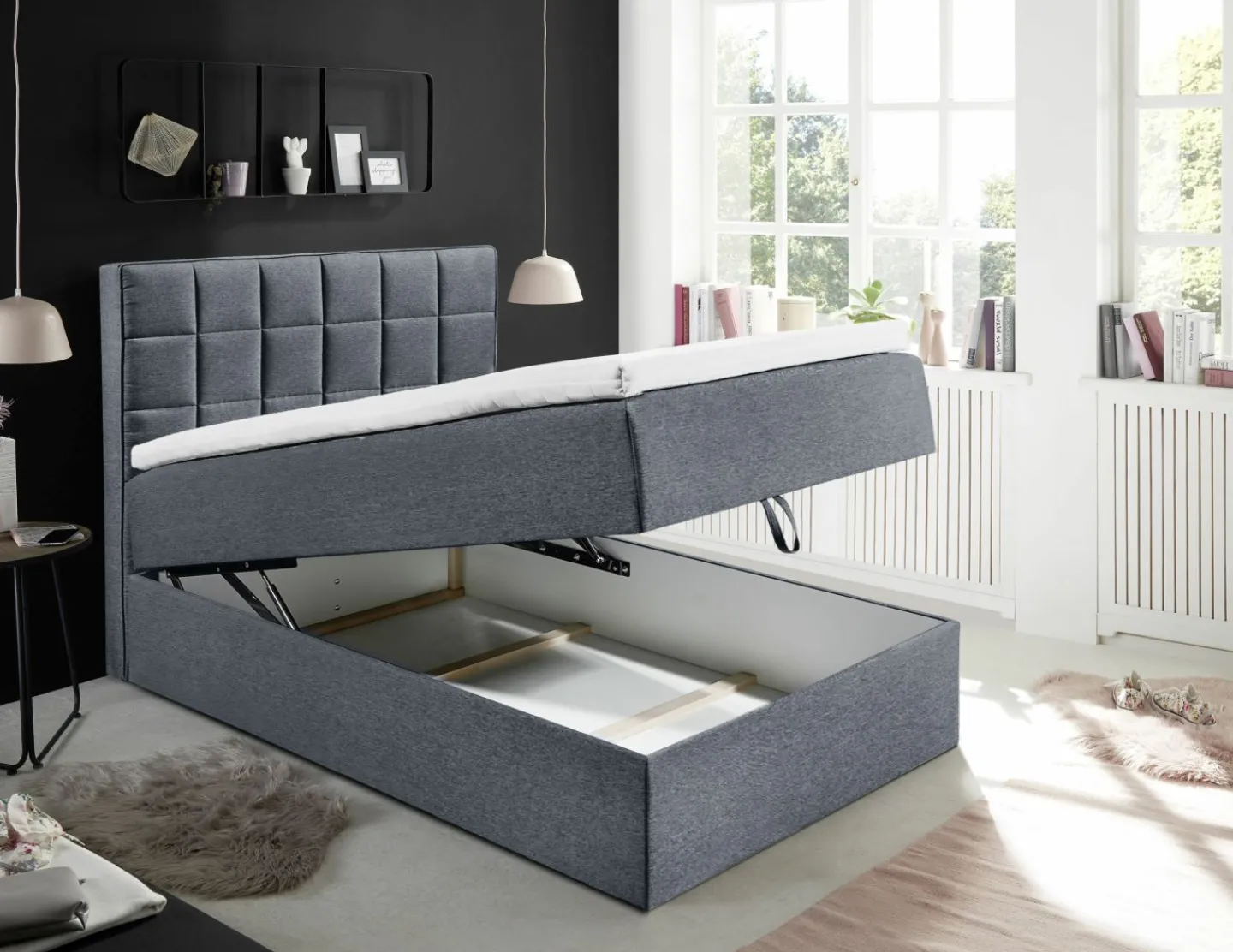 BRW Boxbett ALASKA 2* Einzelbetten|Polsterbetten
