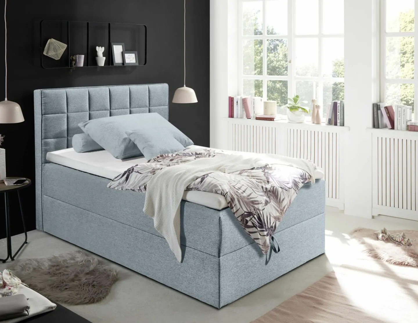 BRW Boxbett ALASKA 6* Einzelbetten|Polsterbetten