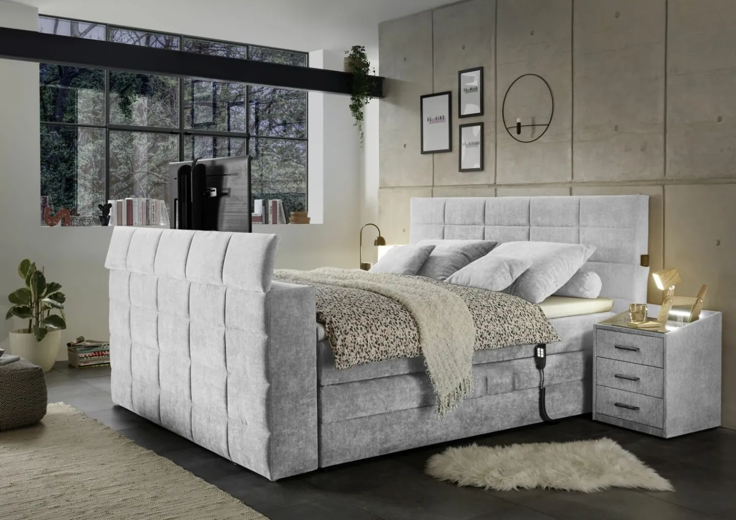 BRW Boxspringbett DENVER 6* Boxspringbetten|Doppelbetten