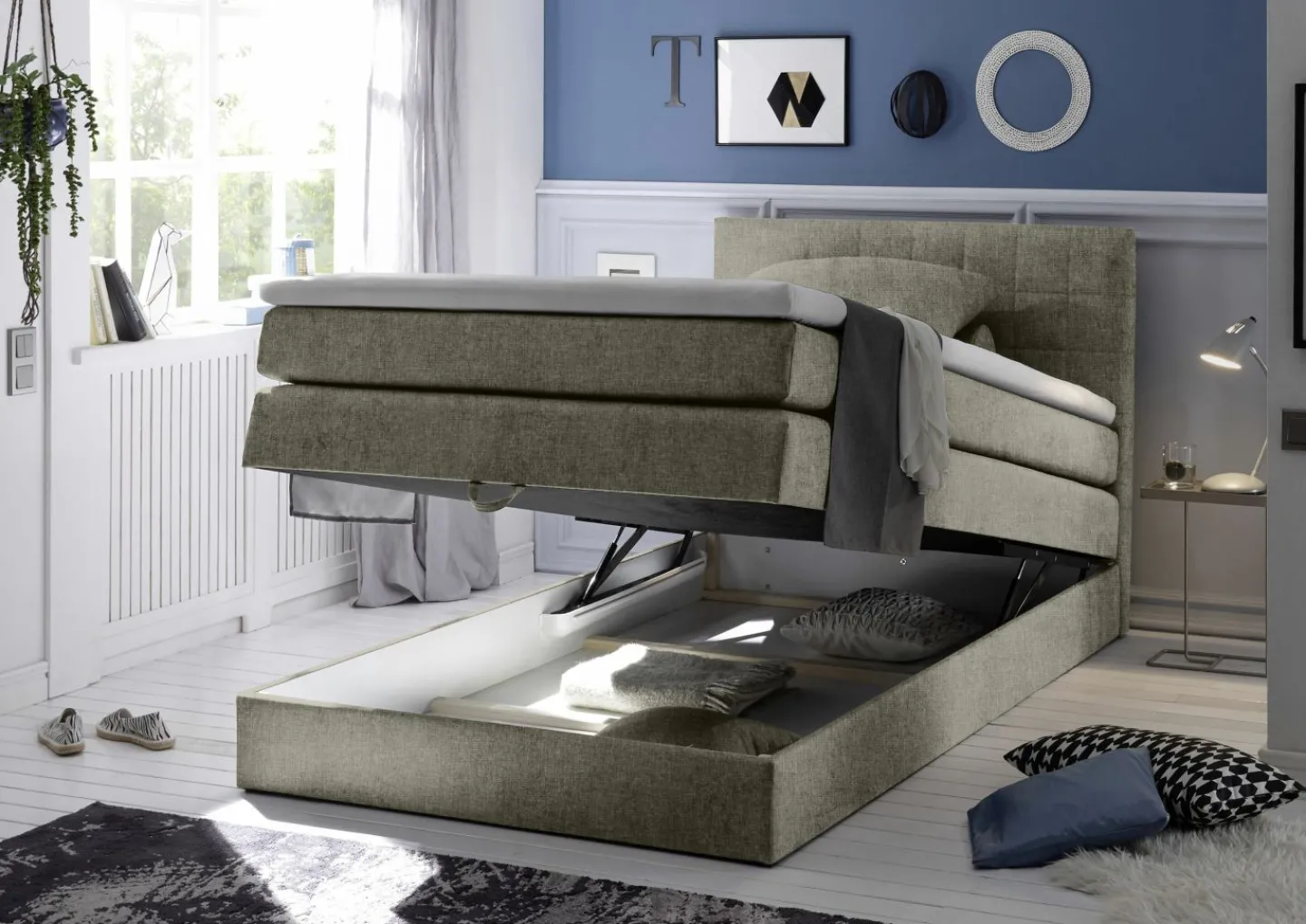 BRW Boxspringbett HAWAII 3* Doppelbetten|Boxspringbetten