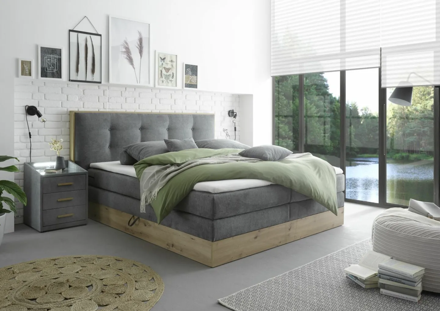 BRW Boxspringbett PRESTON 6* Doppelbetten|Boxspringbetten