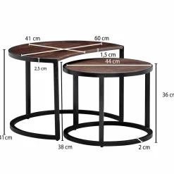Skyport Couchtisch 2er-Set DOI KHON RONG* Couchtische