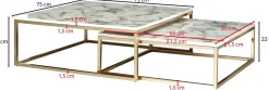 Skyport Couchtisch 2er-Set DOI KHUN NAM* Couchtische