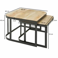 Skyport Couchtisch 2er-Set DOI KU SATHAN* Couchtische