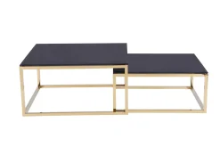 Euro Tische Couchtische 2er-Set C89G-S* Couchtische