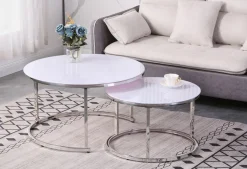 Euro Tische Couchtische 2er-Set C68W* Couchtische