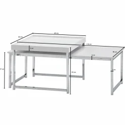 Skyport Couchtische 2er-Set MAE NAM YOM* Couchtische