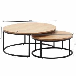 Skyport Couchtische 2er-Set MEKONG* Couchtische