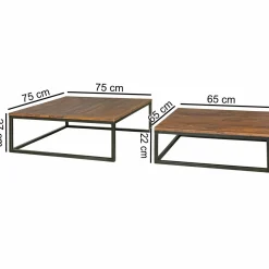 Skyport Couchtische im 2er-Set MONGKOL BOREI* Couchtische