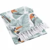 Decke mit Fransen Papagei OUTDOOR