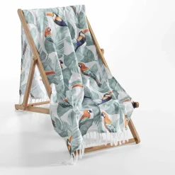Decke mit Fransen Papagei OUTDOOR