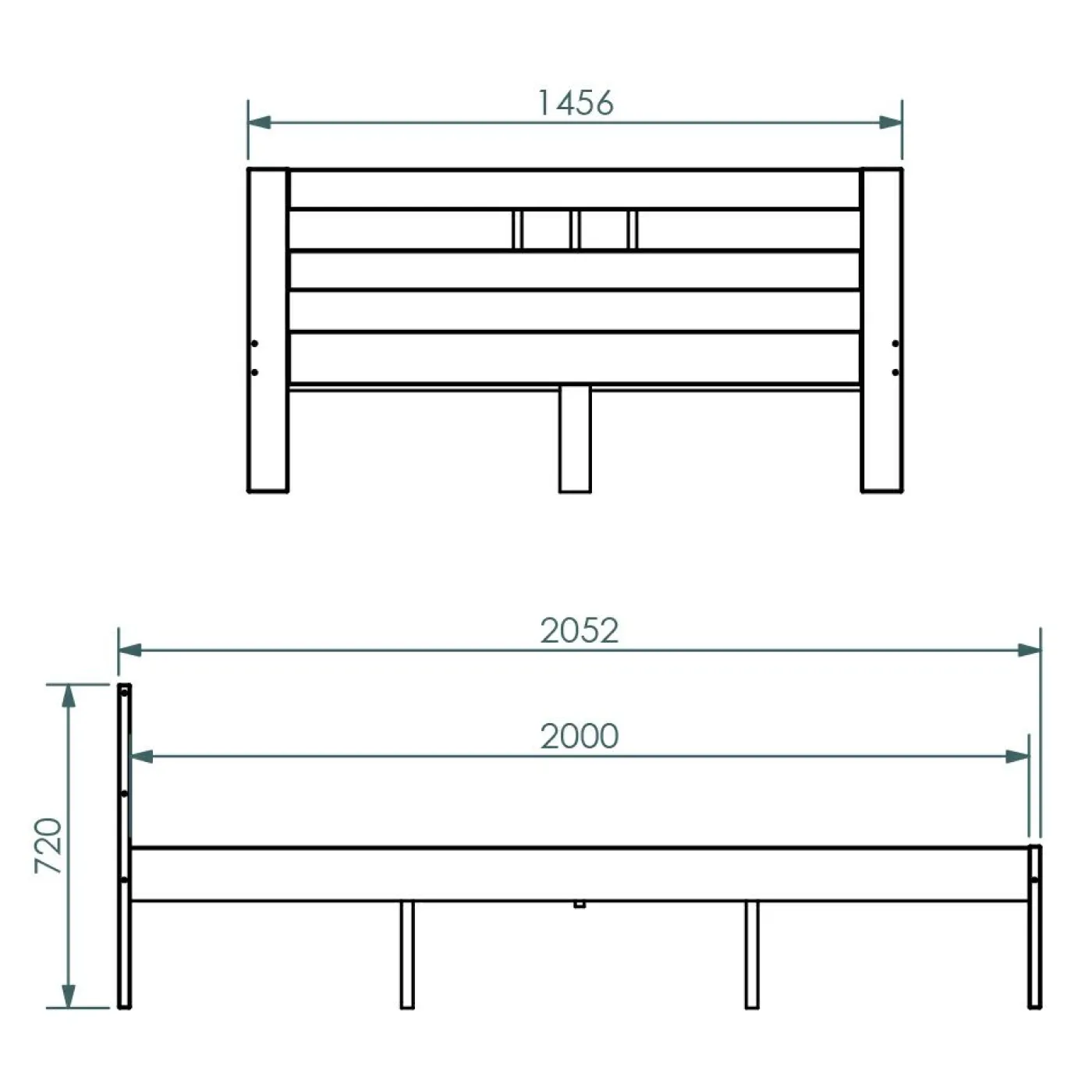 Doppelbett FANA 140x200cm