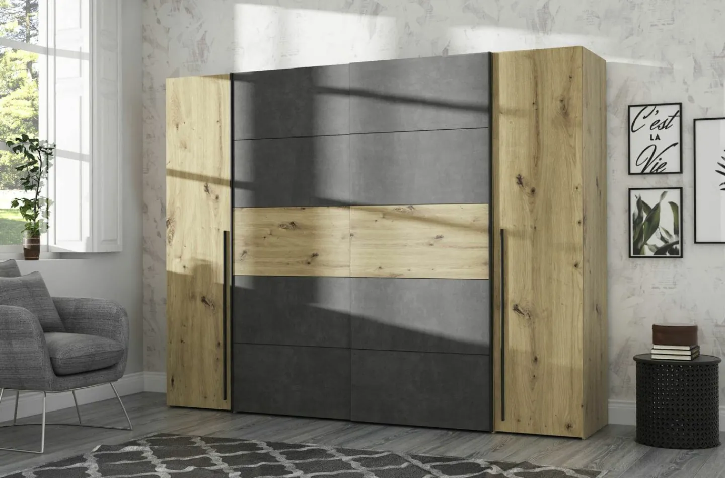 Forte Dreh- und Schwebetürenschrank NARAGO* Kleiderschränke