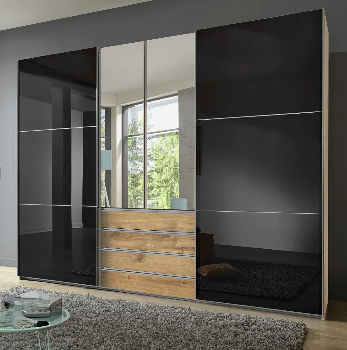 Wimex Dreh-/Schwebetürenschrank MAGIC GLAS* Kleiderschränke