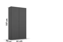 Rauch Drehtürenschrank AGUALVA-CACEM* Kleiderschränke