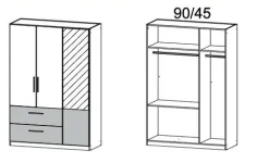 Rauch Drehtürenschrank ALVOR* Kleiderschränke