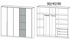 Rauch Drehtürenschrank BELLEZZA* Kleiderschränke