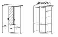 Drehtürenschrank BREMEN