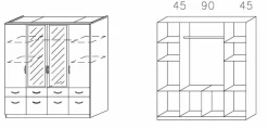 Drehtürenschrank BREMEN-EXTRA