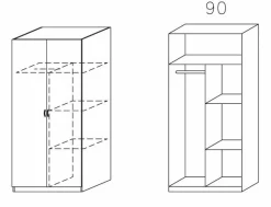 Rauch Drehtürenschrank CASE* Kleiderschränke