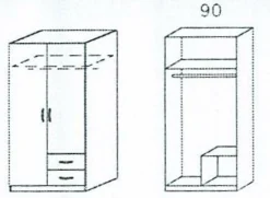 Rauch Drehtürenschrank CASE* Kleiderschränke