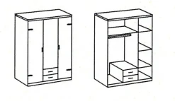 Wimex Drehtürenschrank CORK* Kleiderschränke