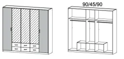 Rauch Drehtürenschrank GANDRA* Kleiderschränke