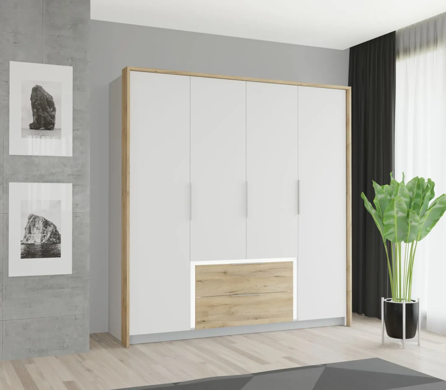 Forte Drehtürenschrank LUANO* Kleiderschränke