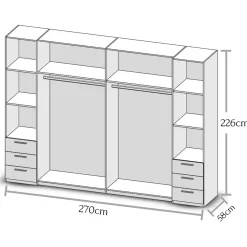 Pol-Power Dreh-und Schwebetürenschrank STORE* Bad-Spiegelschränke|Spiegelschränke