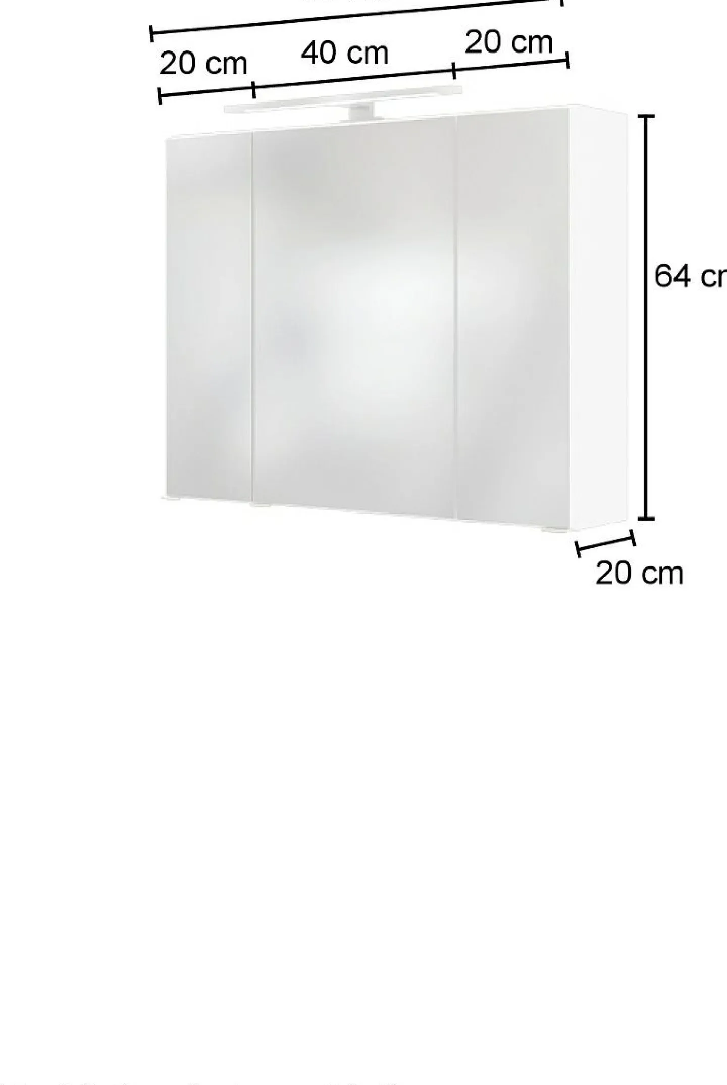 Held 3D-Spiegelschrank 80 AREZZO* Bad-Spiegelschränke|Badschränke
