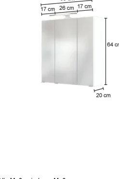Held 3D-Spiegelschrank 60 AREZZO* Bad-Spiegelschränke|Badschränke
