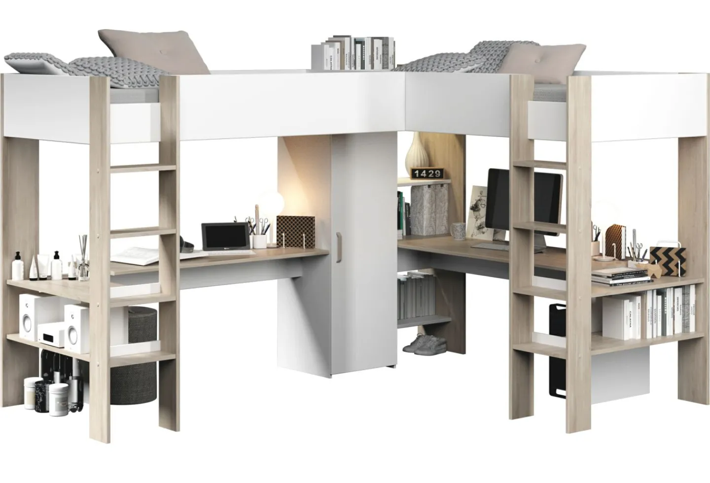 Parisot Eck-Hochbett CLEVELAND*Kinder Hochbetten|Kinder- & Jugendbetten