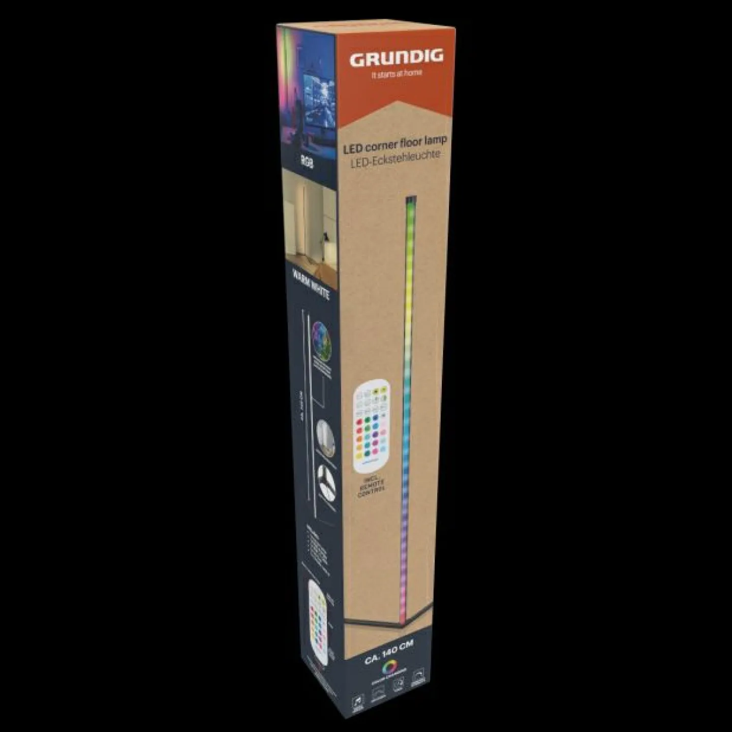 Edco Ecklampe Stripe RGB GRUNDIG*Kinder Kinderzimmerleuchten|Dekoleuchten