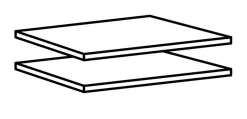 Einlegeböden im 2er-Set 995