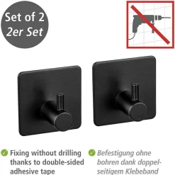 Wenko 2er Set Klebehaken Ureo* Koch- & Backutensilien